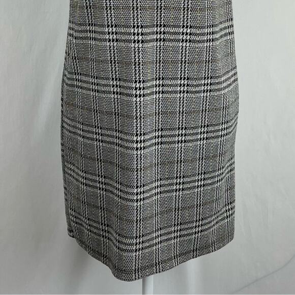 ZARA Sequined Embroidered Floral Plaid Party Date Night Mini Dress NWOT Size S - Picture 4 of 13